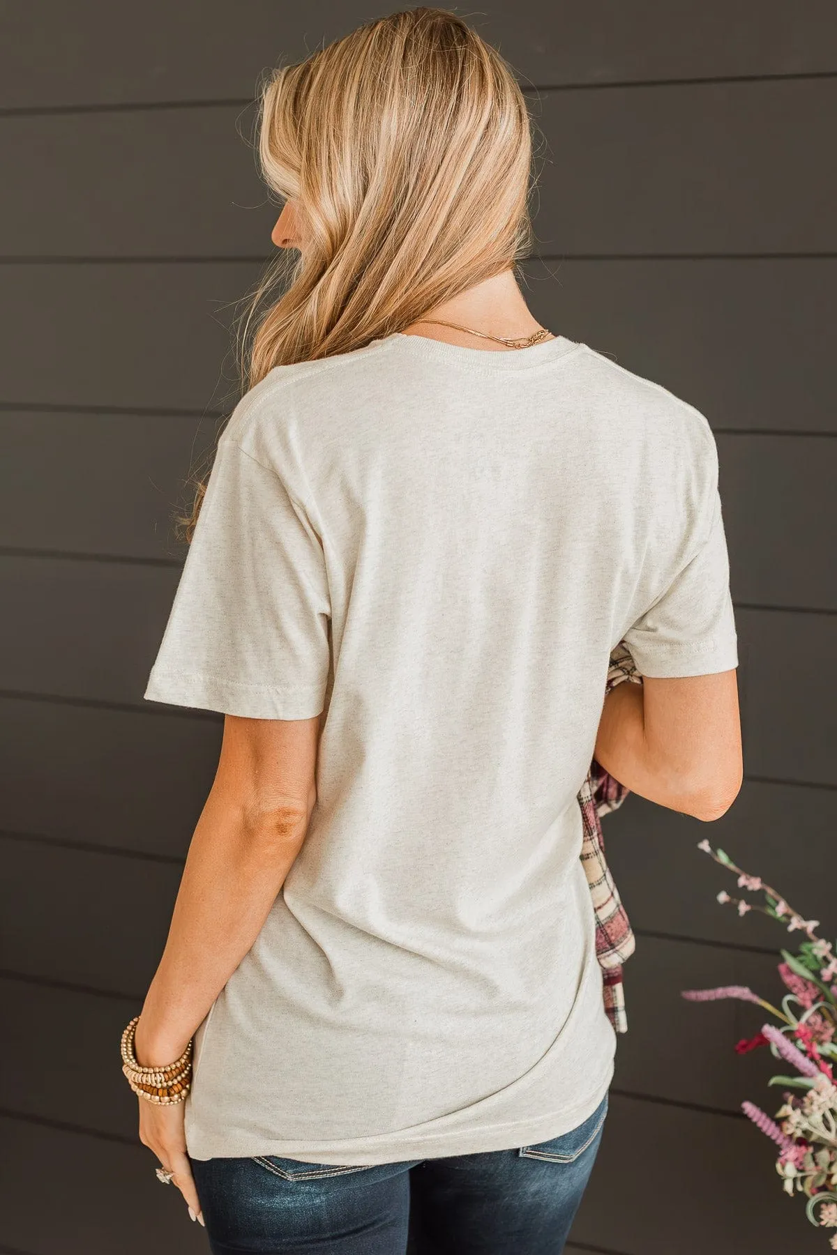 Feeling "Blessed" Graphic Tee- Oatmeal
