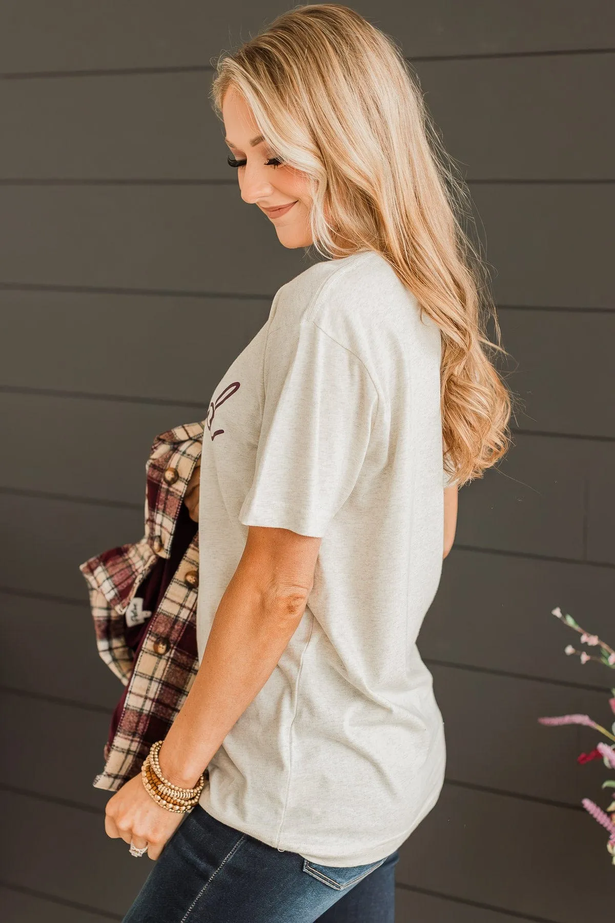 Feeling "Blessed" Graphic Tee- Oatmeal