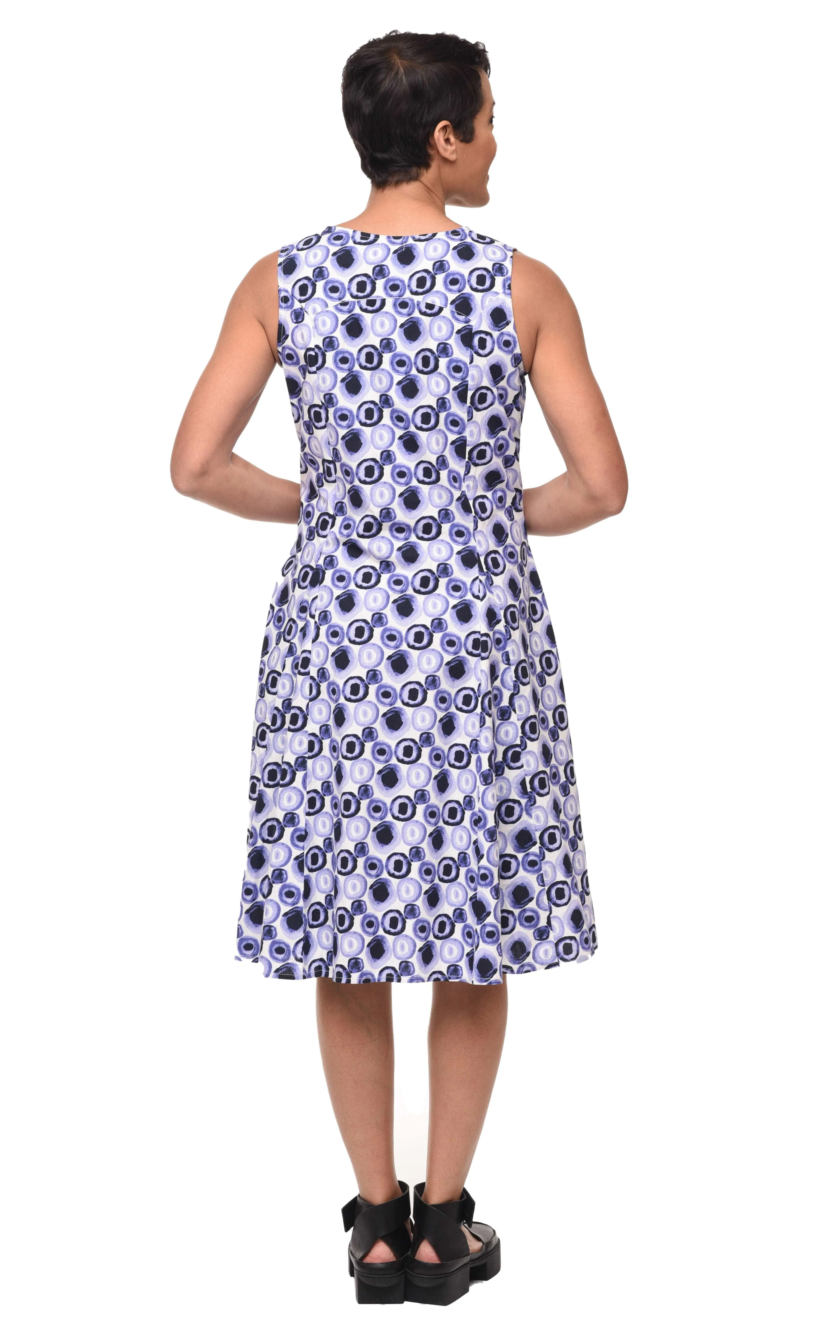 FINAL SALE CV656 Poppie Dress in Iris Poppers*
