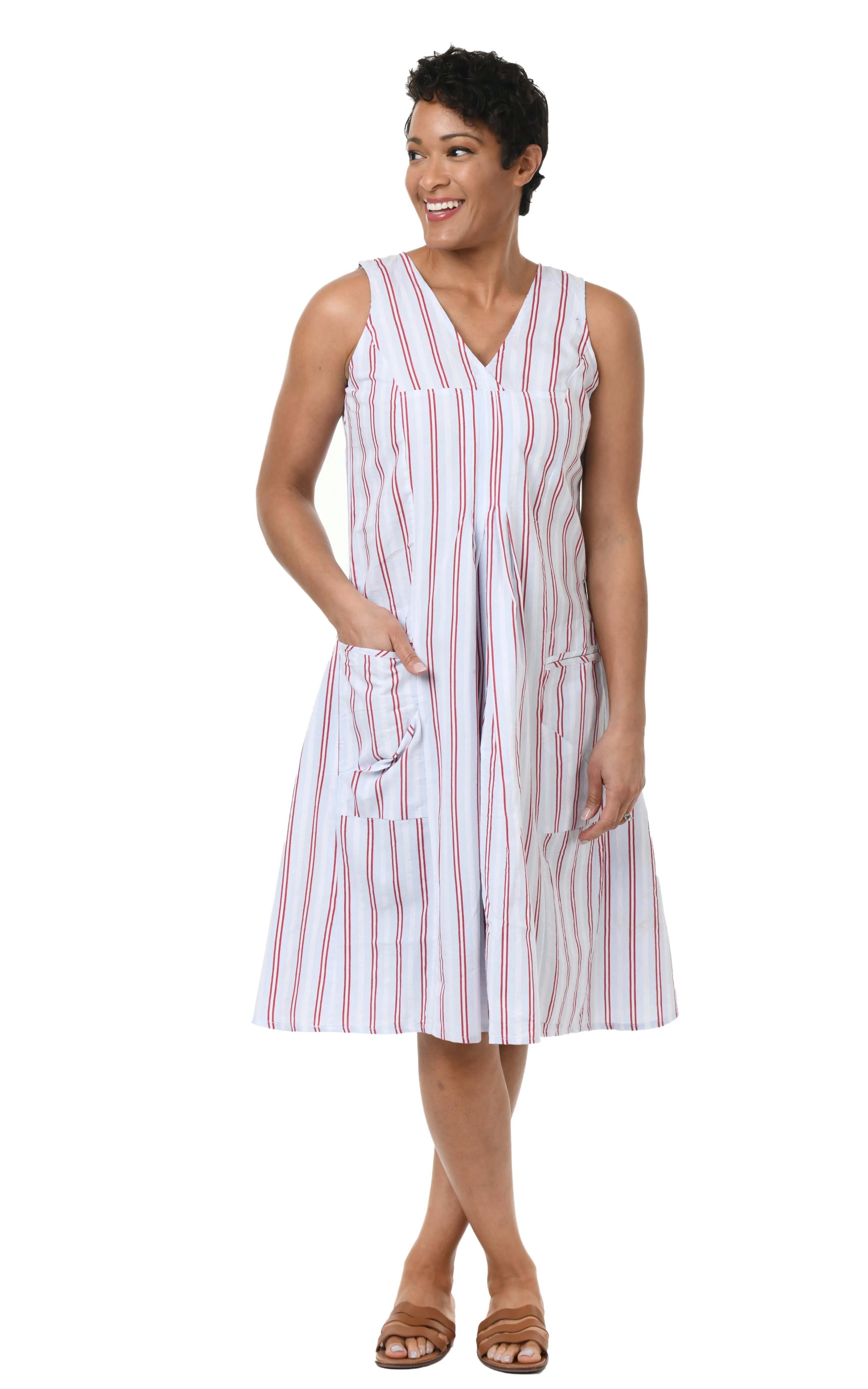 FINAL SALE CV656 Poppie Dress in Whitman*
