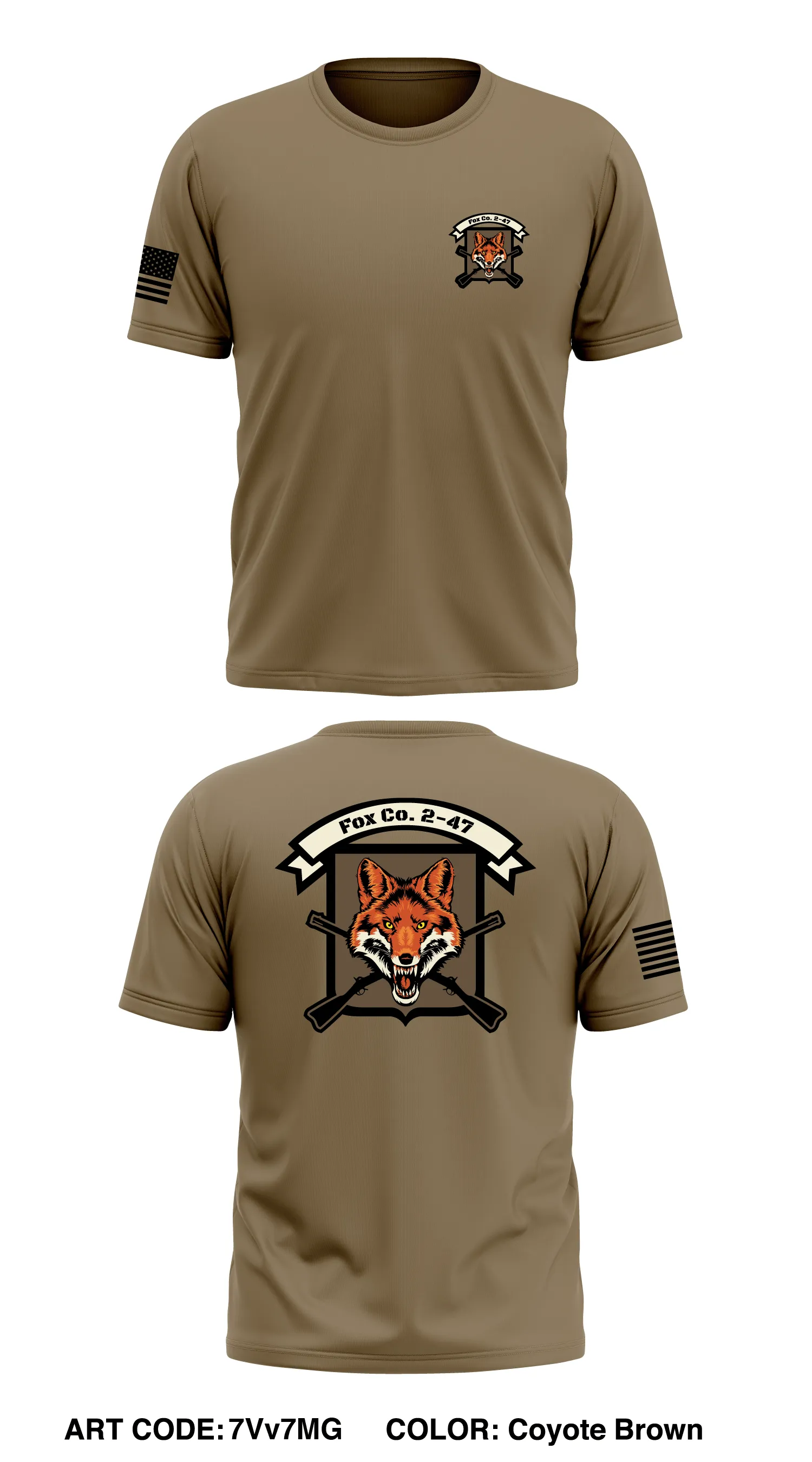Fox Co. 2-47 Store 1 Core Men's SS Performance Tee - 7Vv7MG