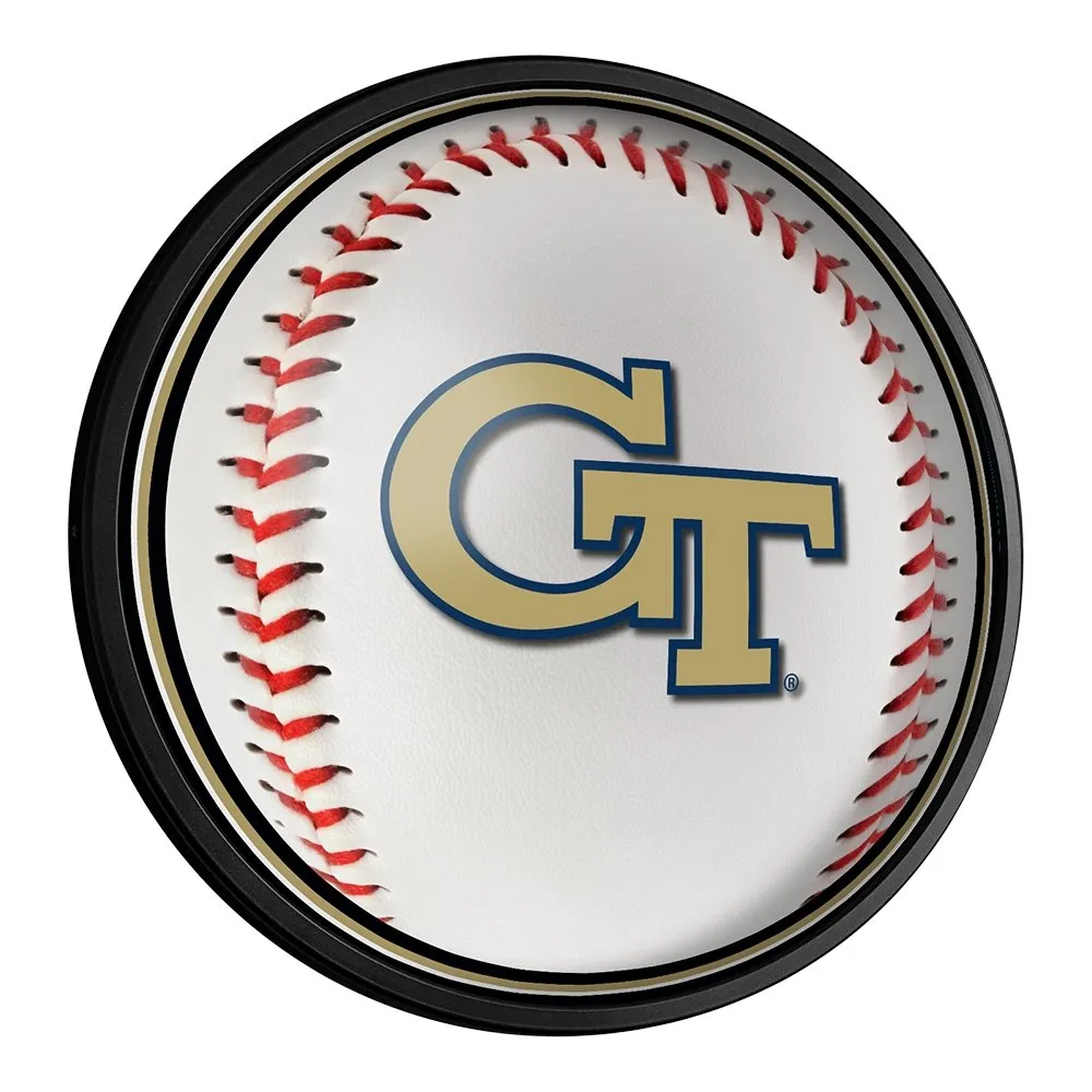 Georgia Tech Yellow Jackets: Baseball - Slimline Lighted Wall Sign