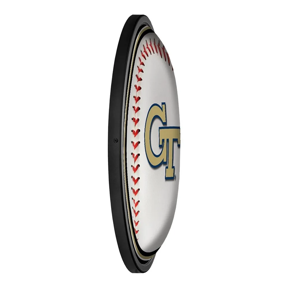 Georgia Tech Yellow Jackets: Baseball - Slimline Lighted Wall Sign