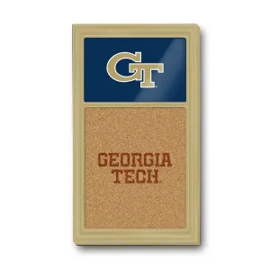 Georgia Tech Yellow Jackets: Dual Logo - Cork Note Board