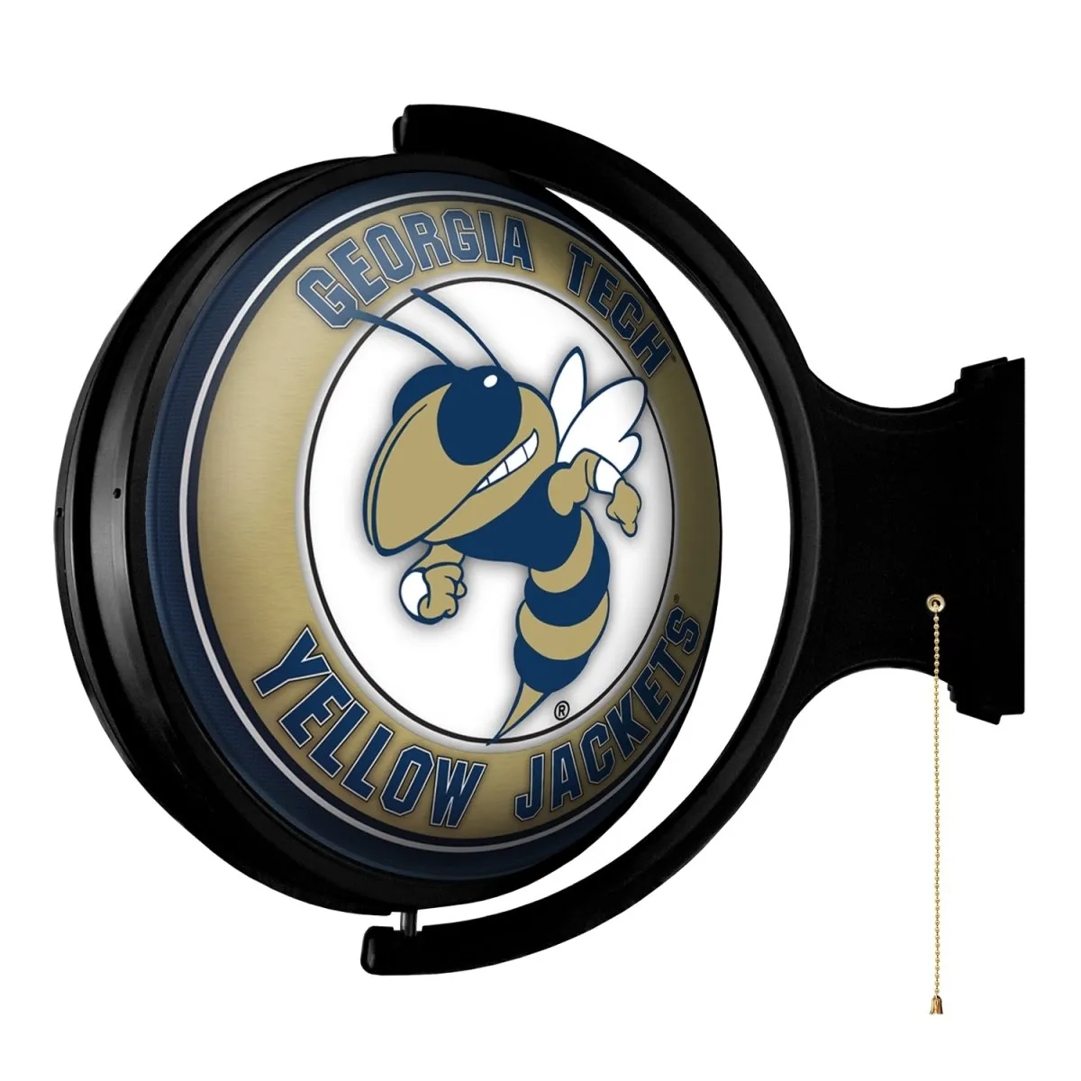 Georgia Tech Yellow Jackets: Mascot - Original Round Rotating Lighted Wall Sign