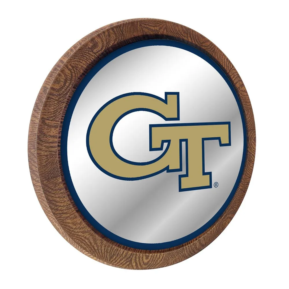 Georgia Tech Yellow Jackets: Mirrored Barrel Top Mirrored Wall Sign