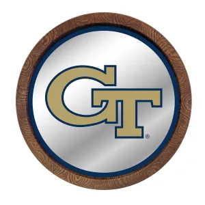 Georgia Tech Yellow Jackets: Mirrored Barrel Top Mirrored Wall Sign