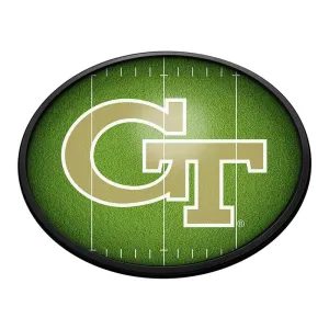 Georgia Tech Yellow Jackets: On the 50 - Oval Slimline Lighted Wall Sign