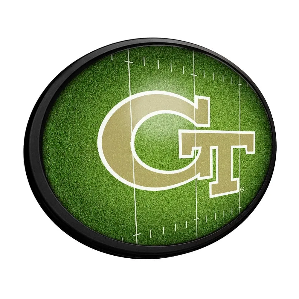 Georgia Tech Yellow Jackets: On the 50 - Oval Slimline Lighted Wall Sign