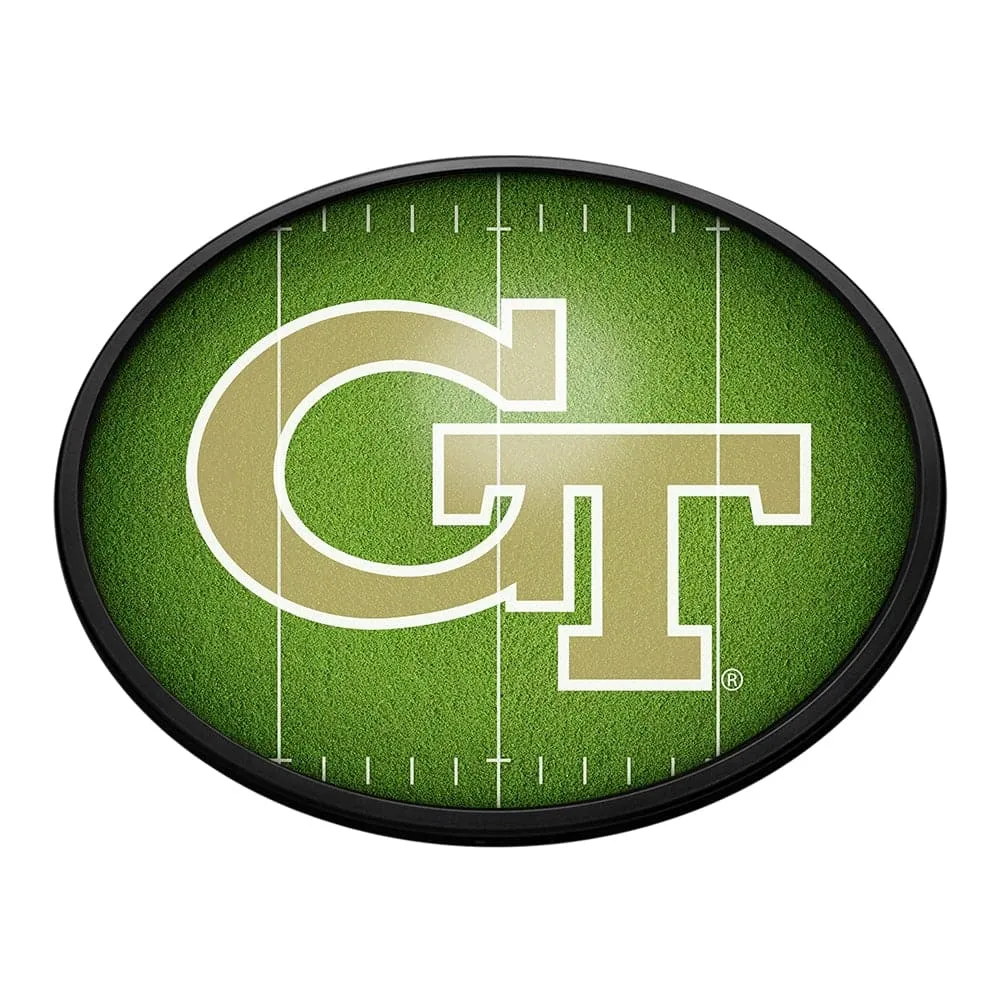 Georgia Tech Yellow Jackets: On the 50 - Oval Slimline Lighted Wall Sign
