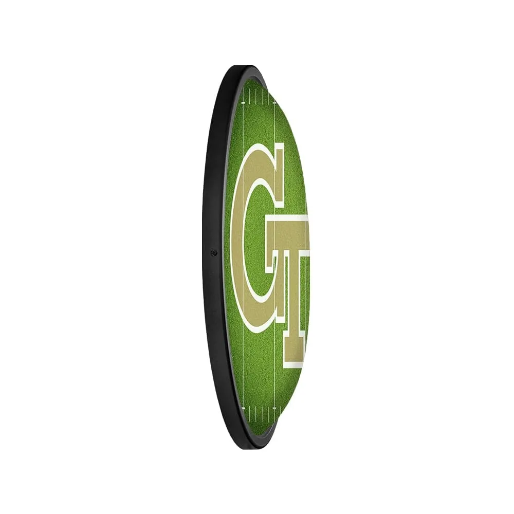 Georgia Tech Yellow Jackets: On the 50 - Oval Slimline Lighted Wall Sign