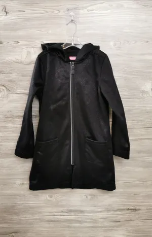 GIRL SIZE LARGE (8/9 YEARS) KERMODEI Vancouver Canada, Black Soft Shell Jacket EUC B39