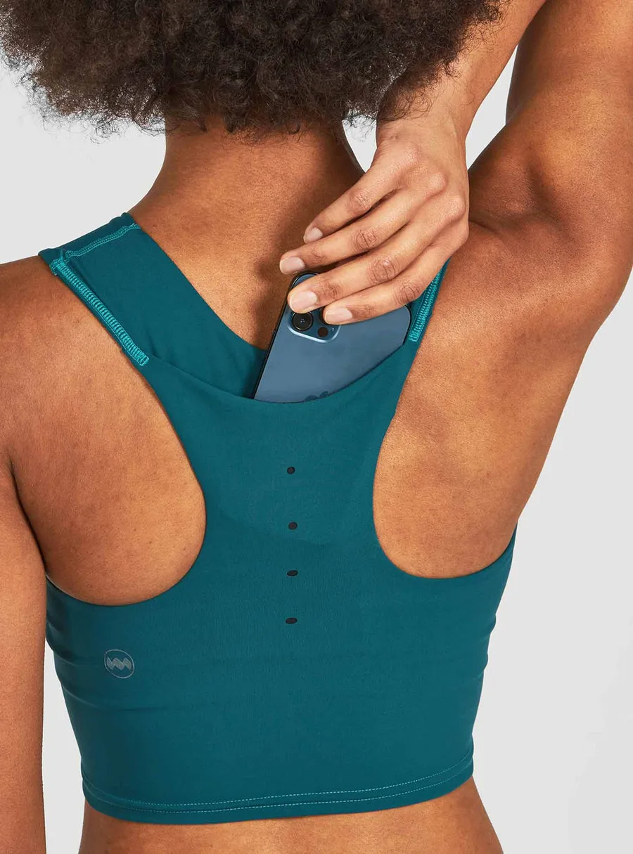 Groundwork Long Bra - Ocean