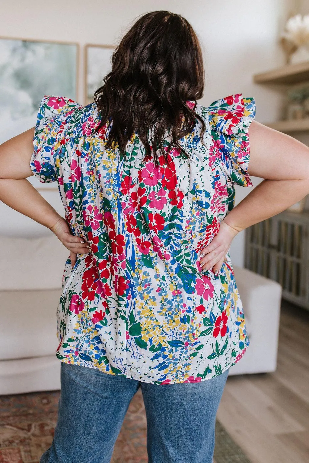 Hazel Blues® |  Floral Impressions Blouse