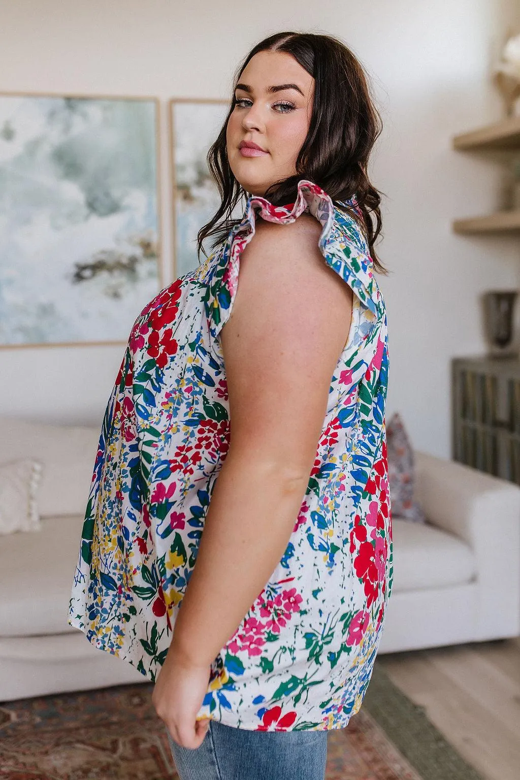 Hazel Blues® |  Floral Impressions Blouse