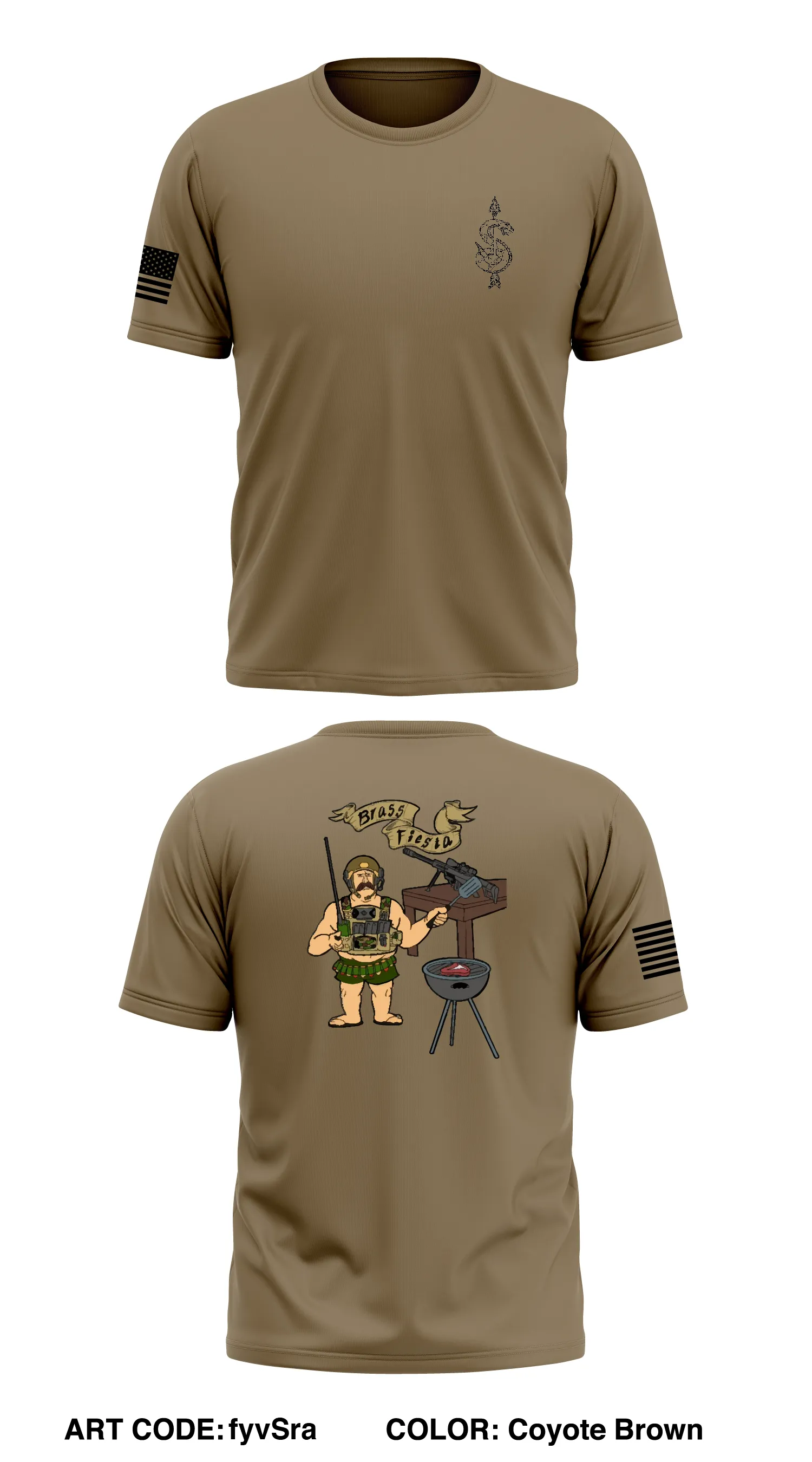 HHC  1/121 in/ 48th bgde  Store 1 Core Men's SS Performance Tee - fyvSra