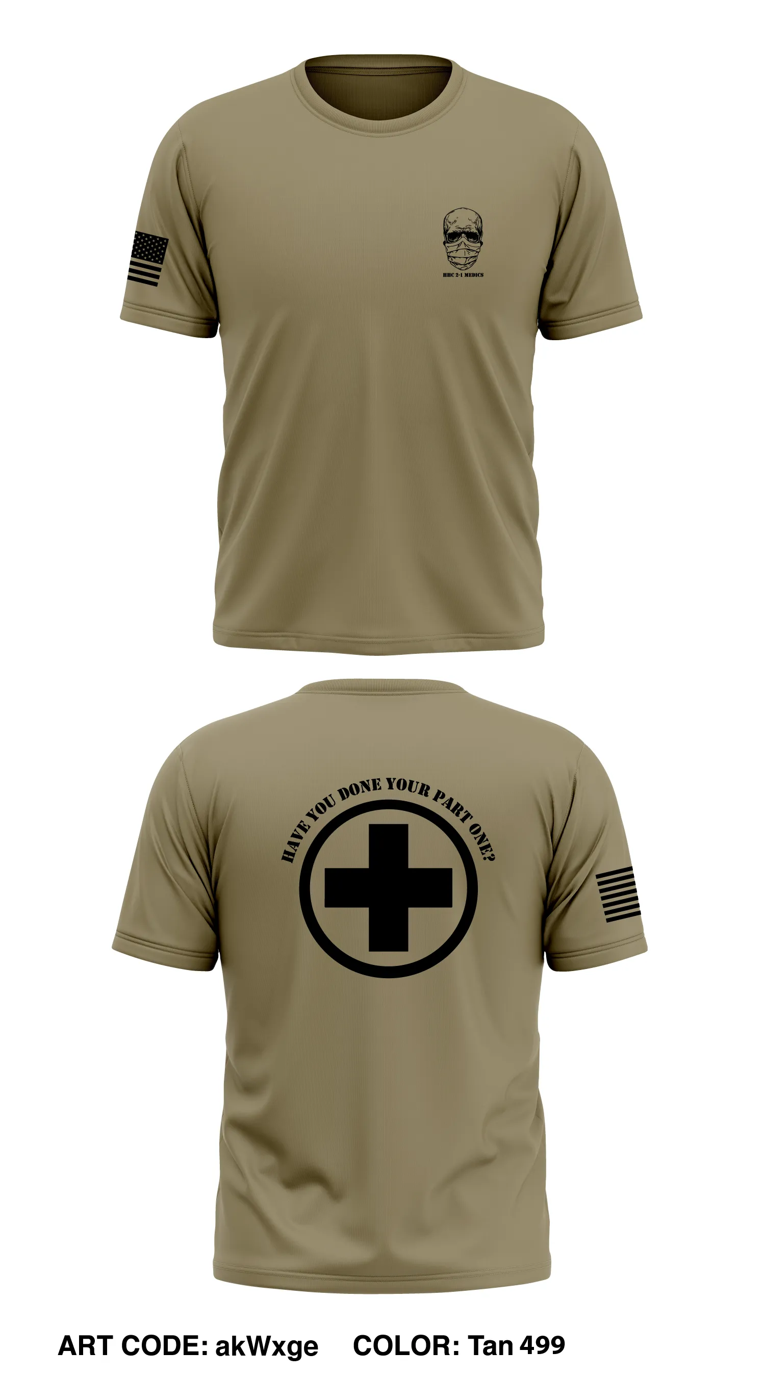 HHC 2-1 Medics Store 1 Core Men's SS Performance Tee - akWxge