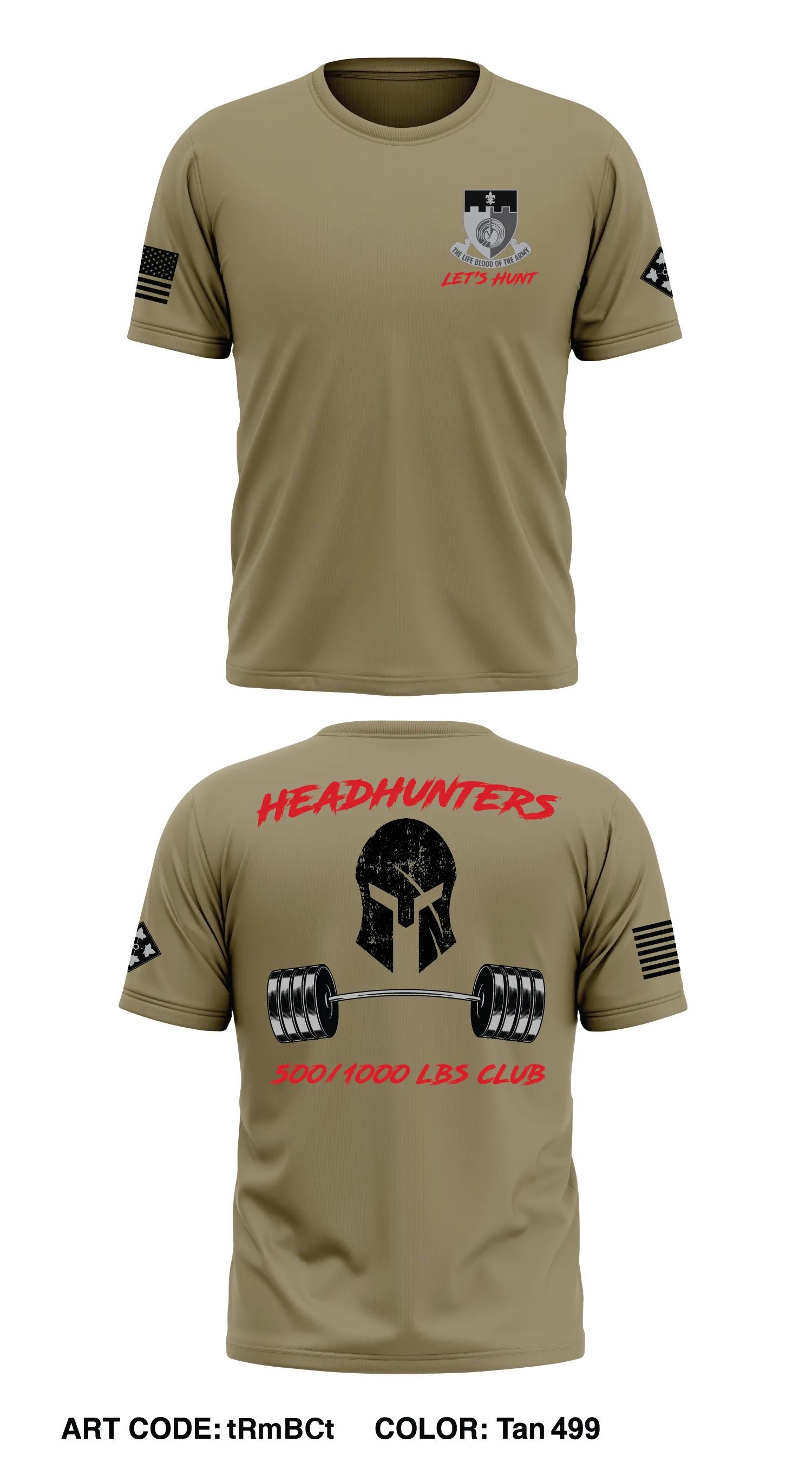 HHC, 64BSB, 3ABCT Store 1 Core Men's SS Performance Tee - tRmBCt