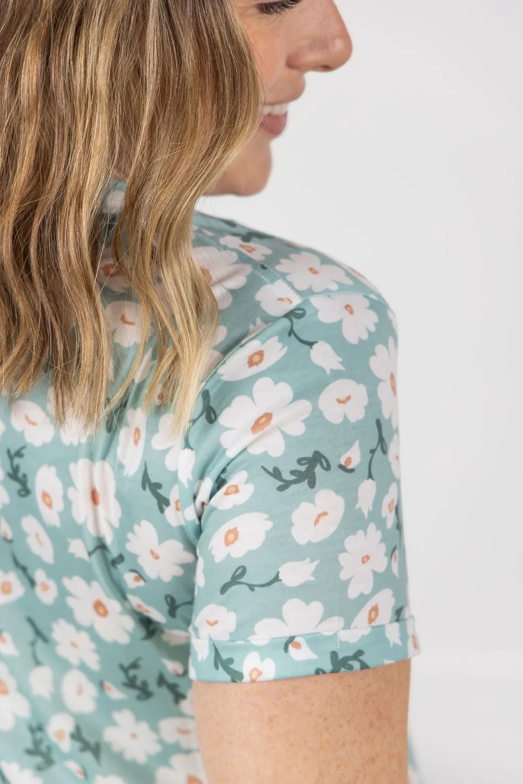 IN PRODUCTION Knot Dress - Green Floral