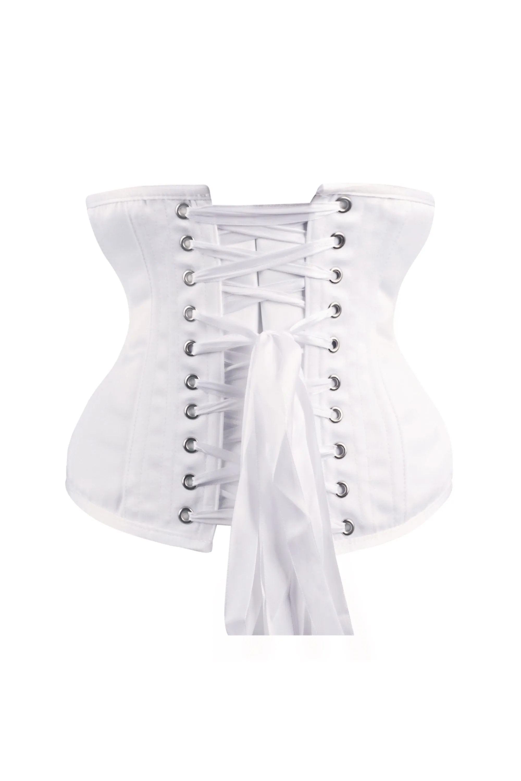 Instant Shape White Satin Underbust