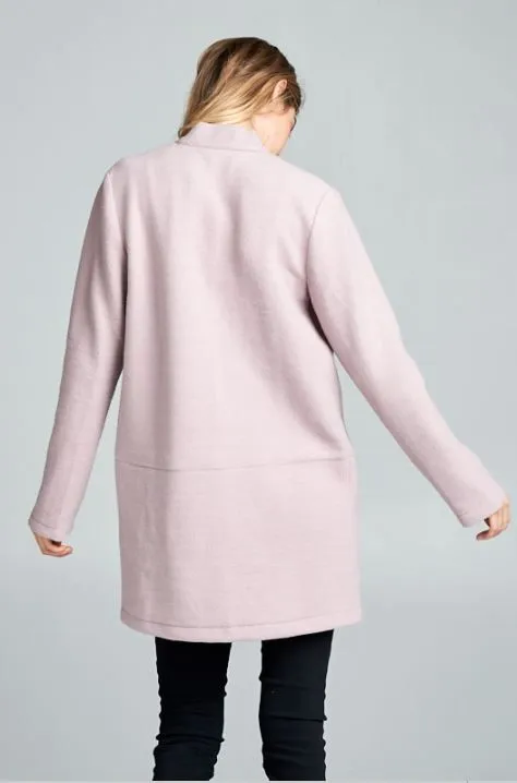 Kate Collarless Long Jacket