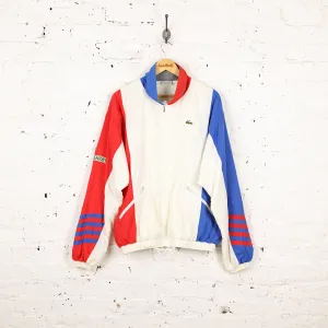 Lacoste 90s Shell Tracksuit Top Jacket - White - XL