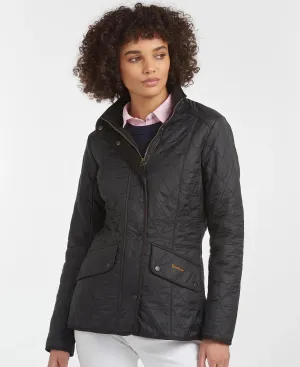 LADIES BARBOUR CALVARY POLARQUILT JACKET - BLACK