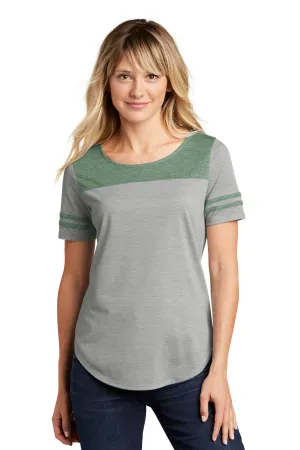 Ladies Tri-Blend Wicking Fan Tee