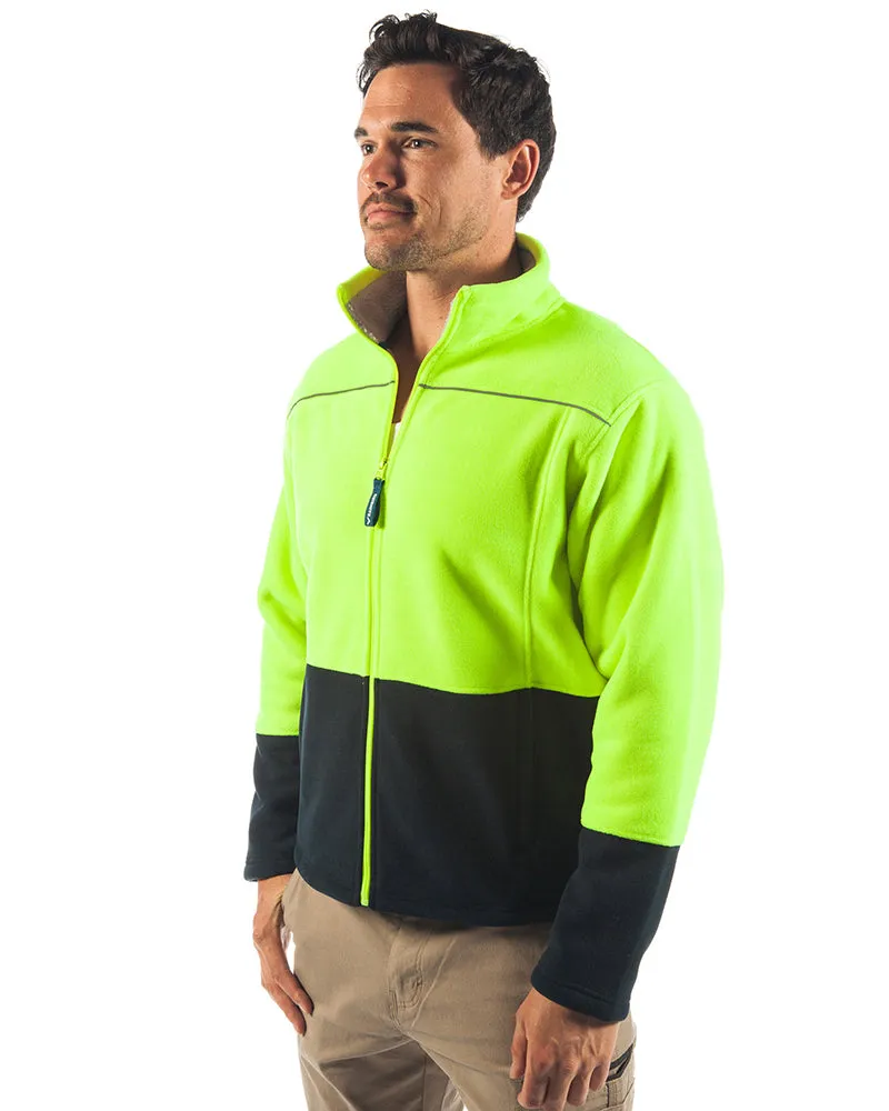 LUMBER Hi Vis Jacket - Yellow/Navy