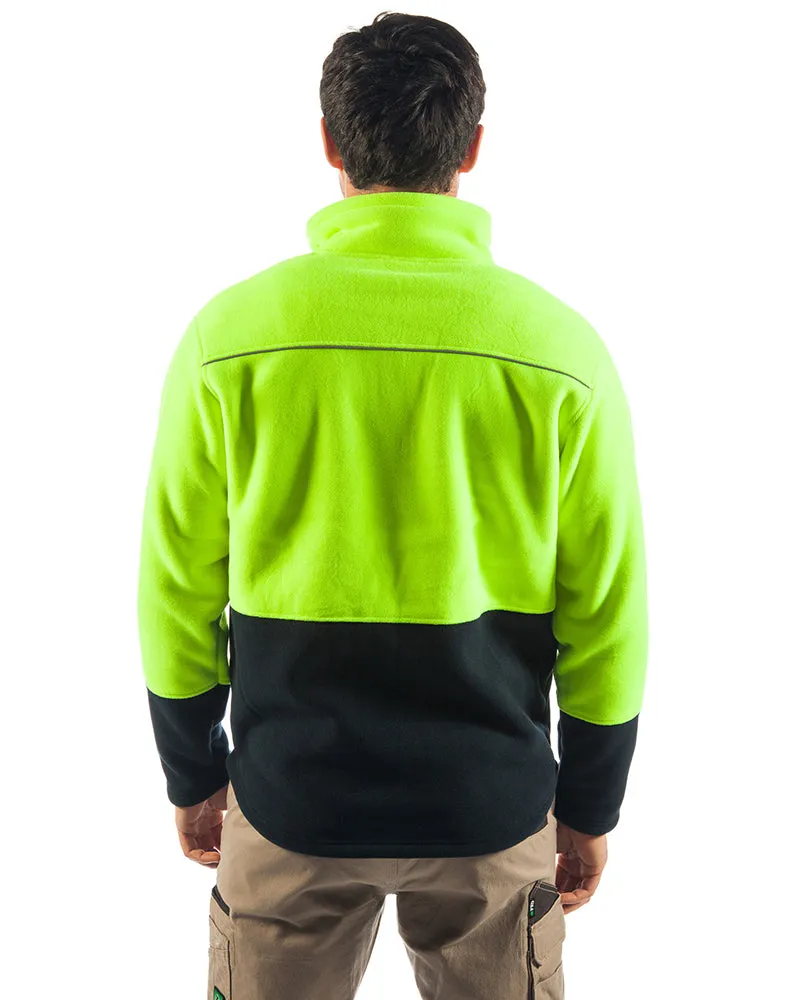 LUMBER Hi Vis Jacket - Yellow/Navy