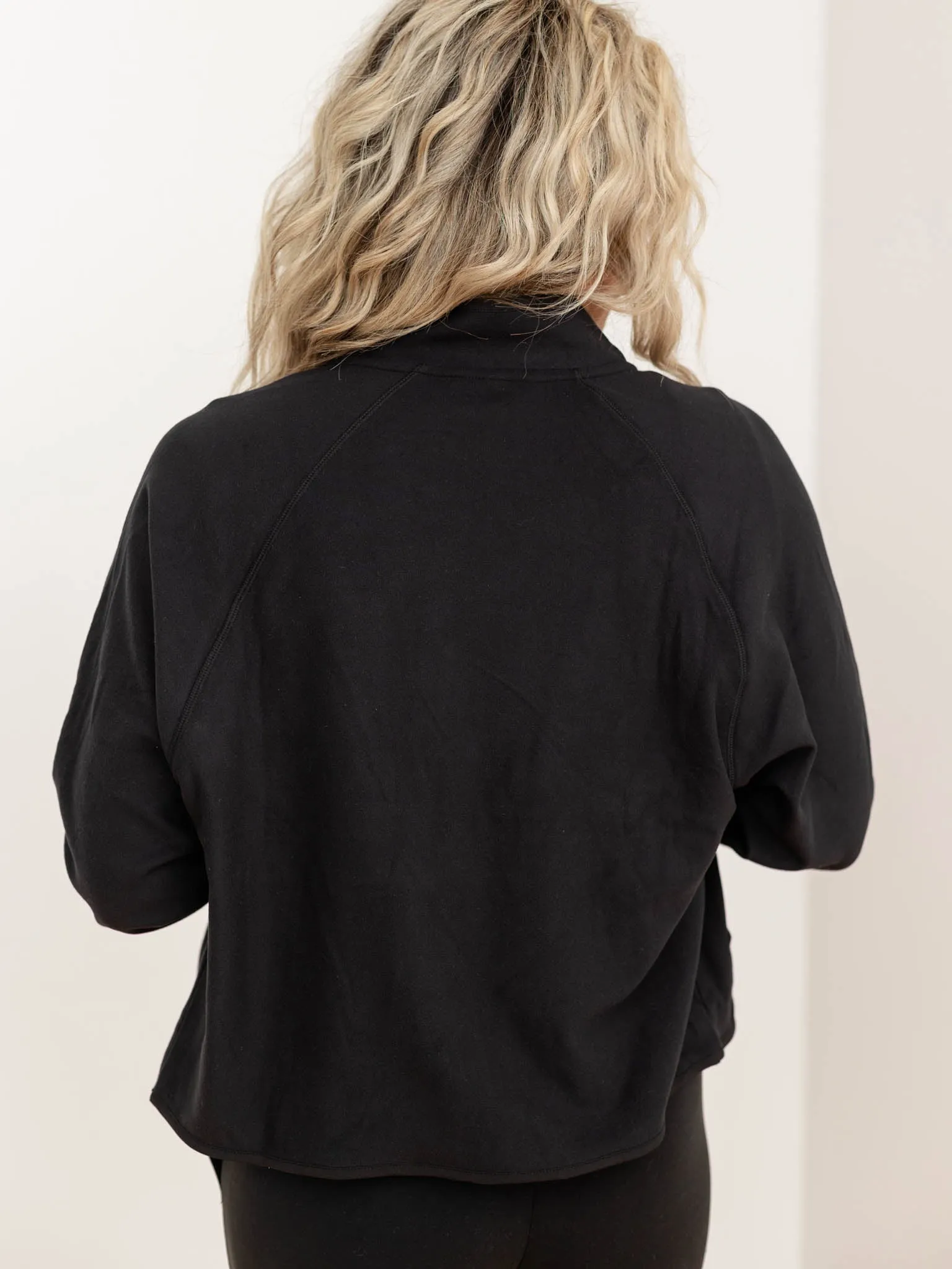 LuxeStream High Neck Fleece Snap Button Jacket