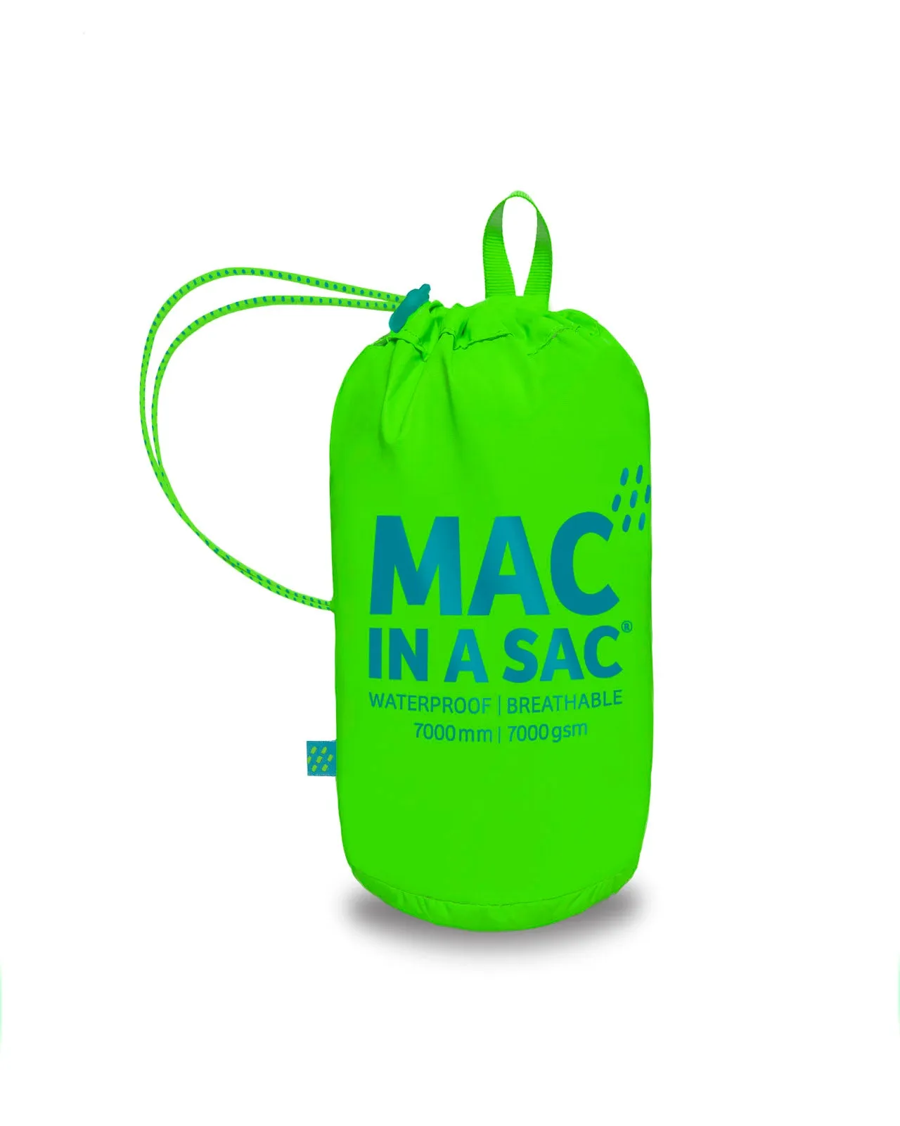 Mac in a Sac Neon Unisex Waterproof Packaway Jacket - Neon Green