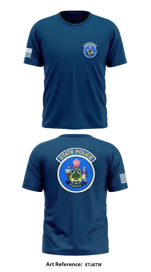 Maine State Police Store 1 Core Men's SS Performance Tee - XTj6TW