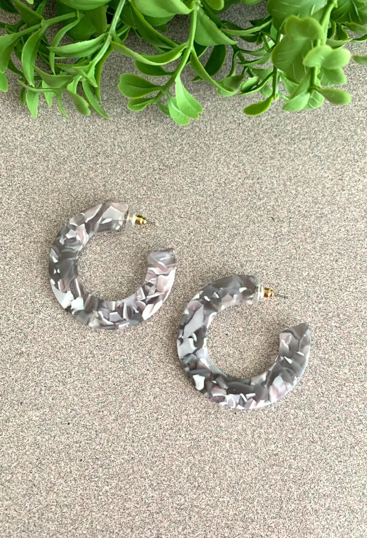 Marbled Earrings