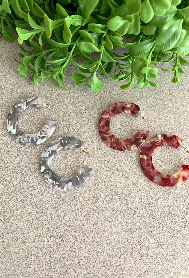 Marbled Earrings