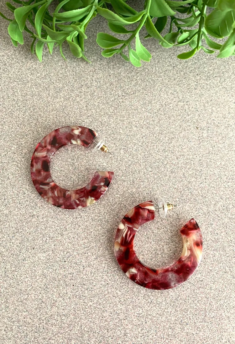 Marbled Earrings