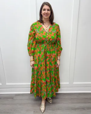 Maria Dobby Maxi Dress - Butterfly