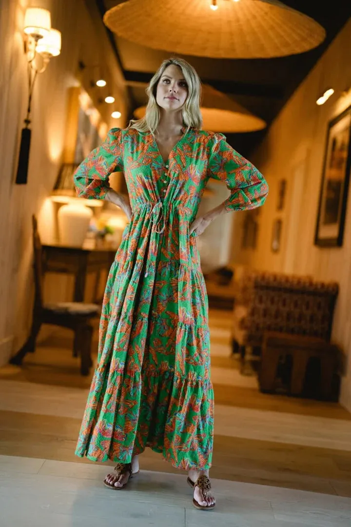 Maria Dobby Maxi Dress - Butterfly
