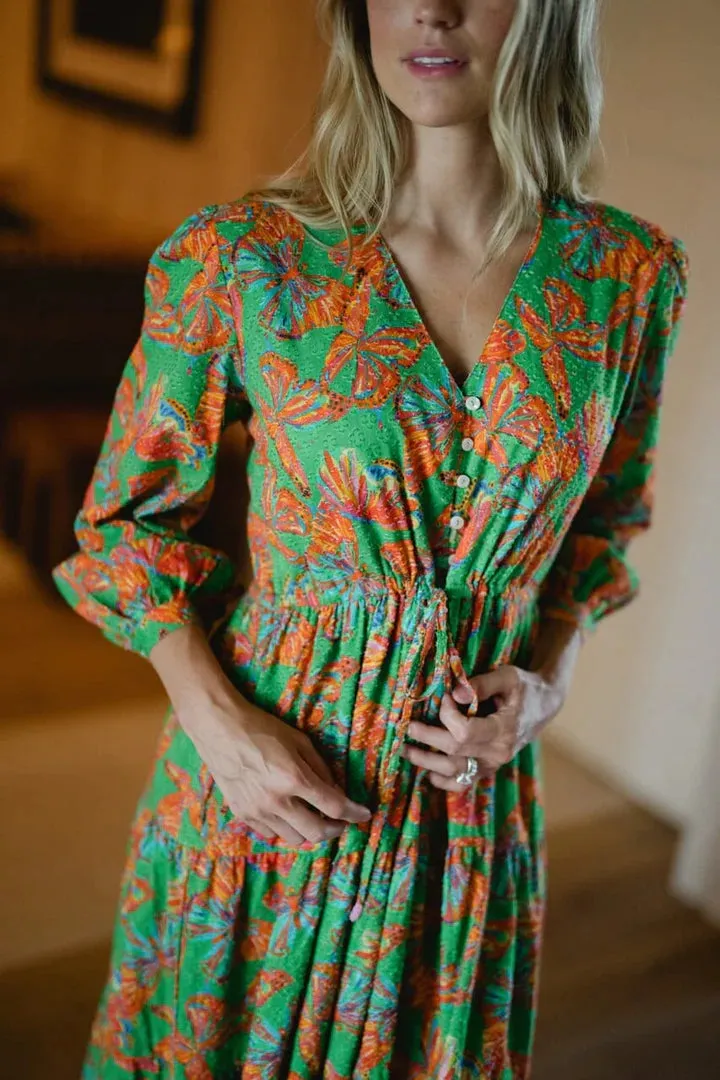 Maria Dobby Maxi Dress - Butterfly