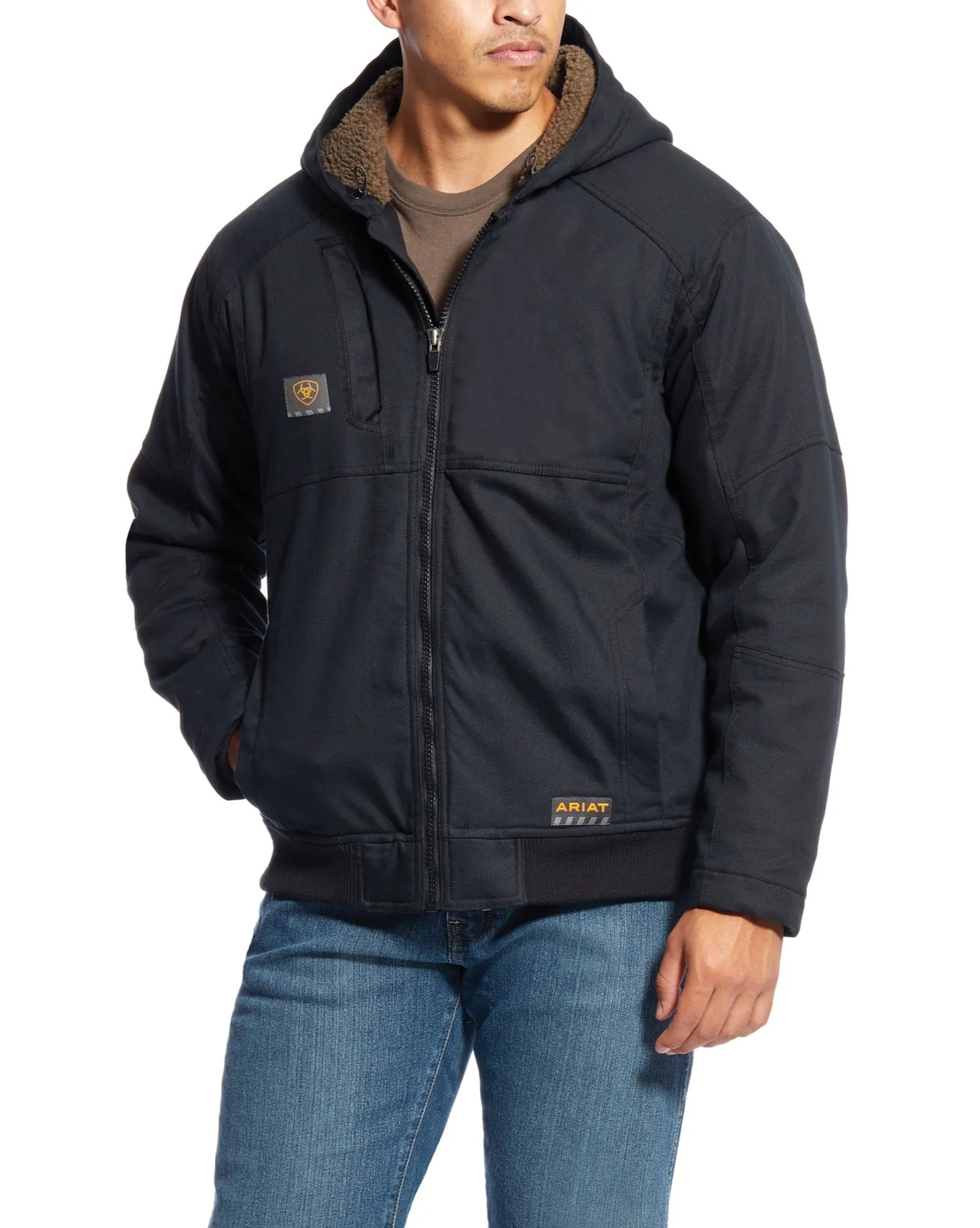 Men’s Ariat Black Rebar Washed DuraCanvas Insulated Jacket