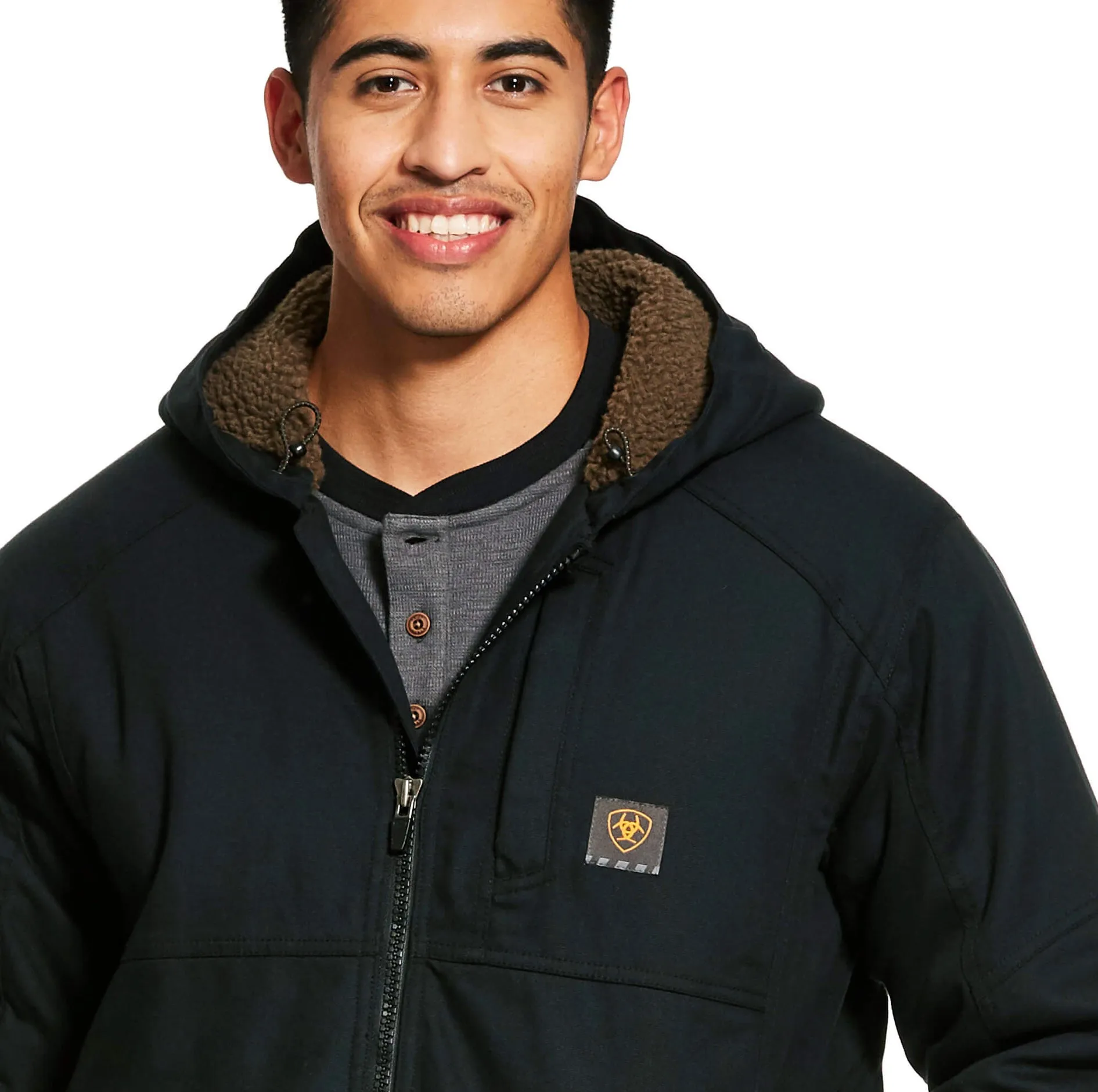 Men’s Ariat Black Rebar Washed DuraCanvas Insulated Jacket