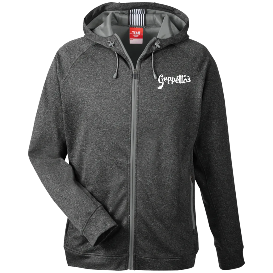 Men's Heathered Performance Hooded Jacket