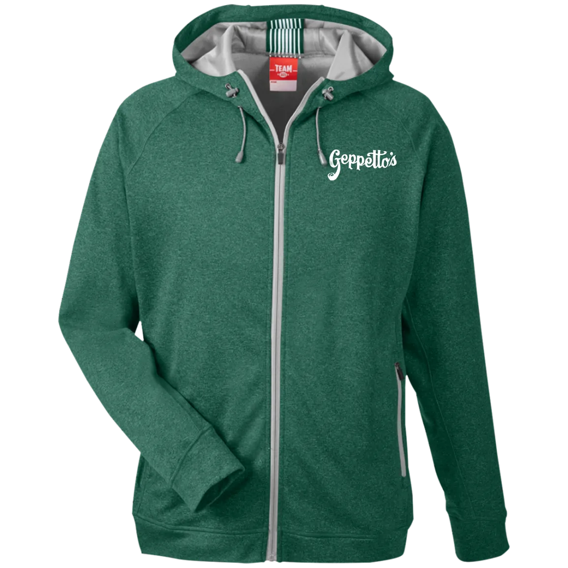 Men's Heathered Performance Hooded Jacket