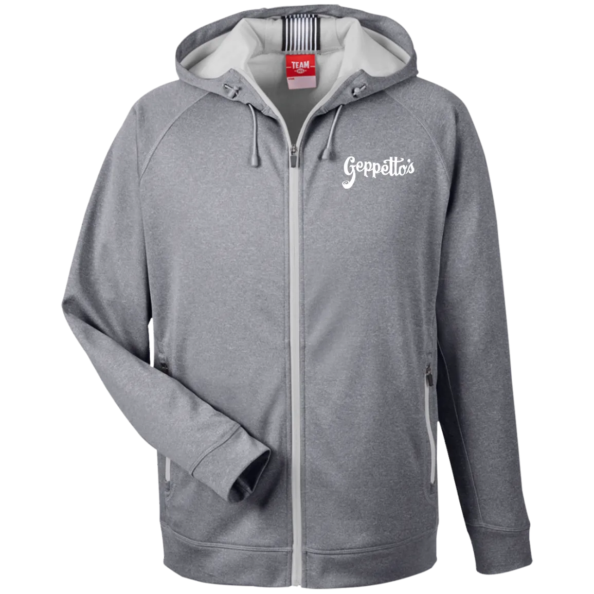 Men's Heathered Performance Hooded Jacket