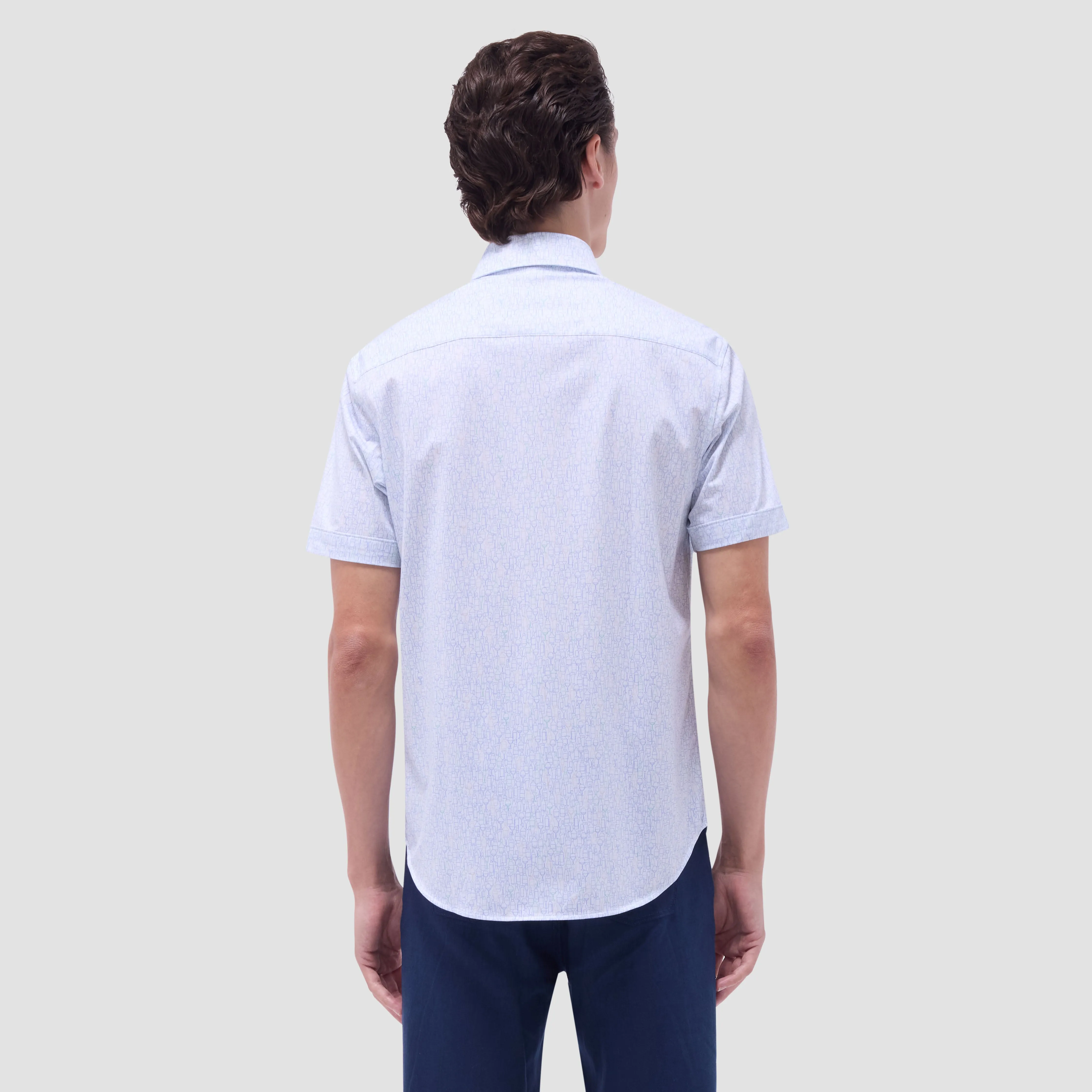 Miles Bistro Print OoohCotton Short-Sleeve Shirt