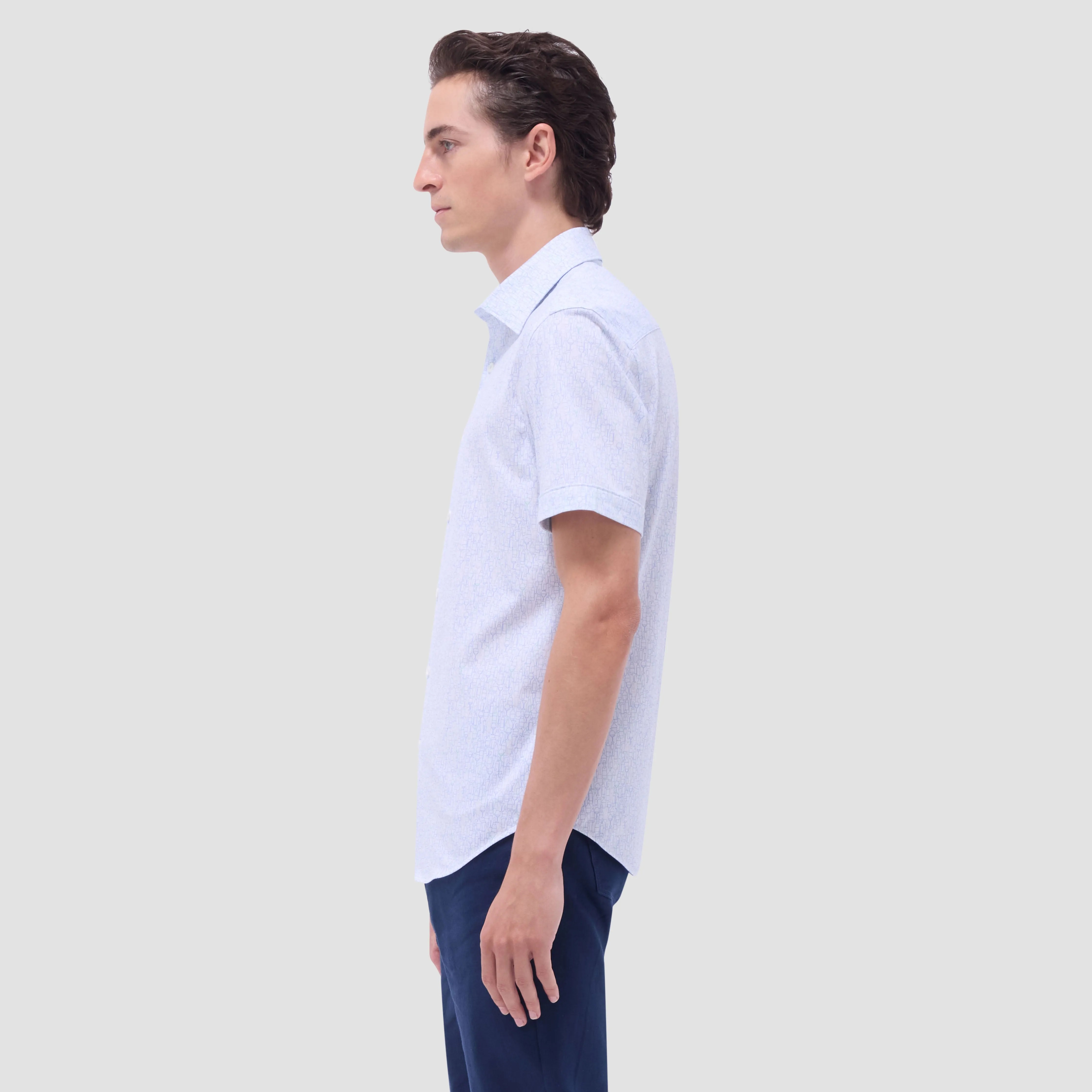 Miles Bistro Print OoohCotton Short-Sleeve Shirt