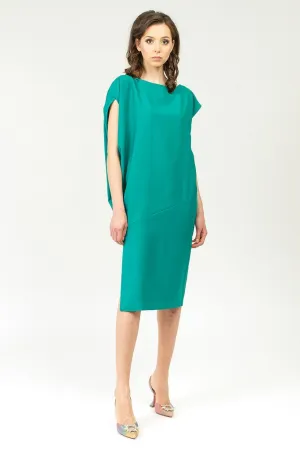 Mint Summer Day Tent Boatneck Short Sleeve Knee Dress