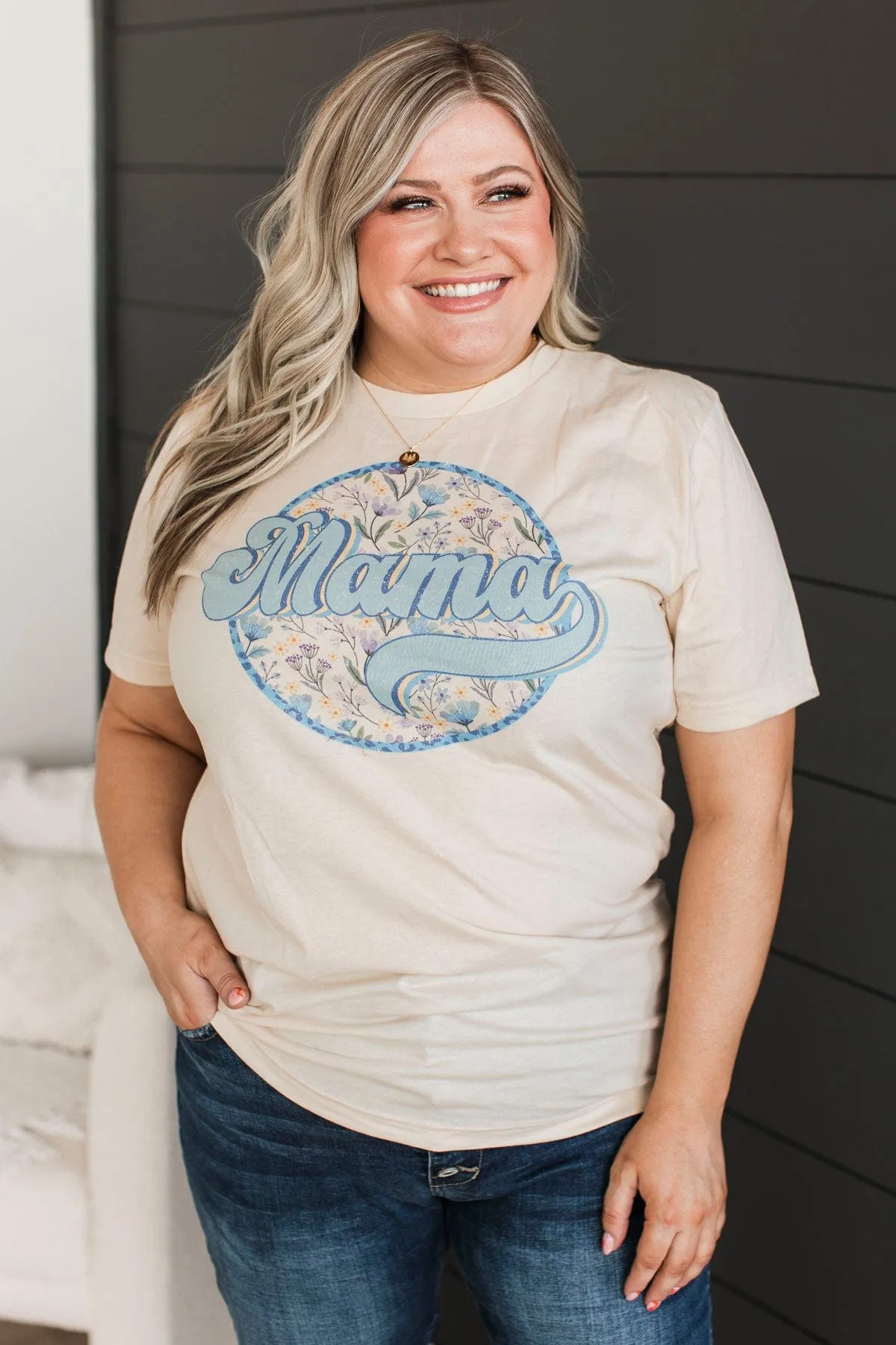 My Pride & Joy "Mama" Graphic Tee- Light Tan