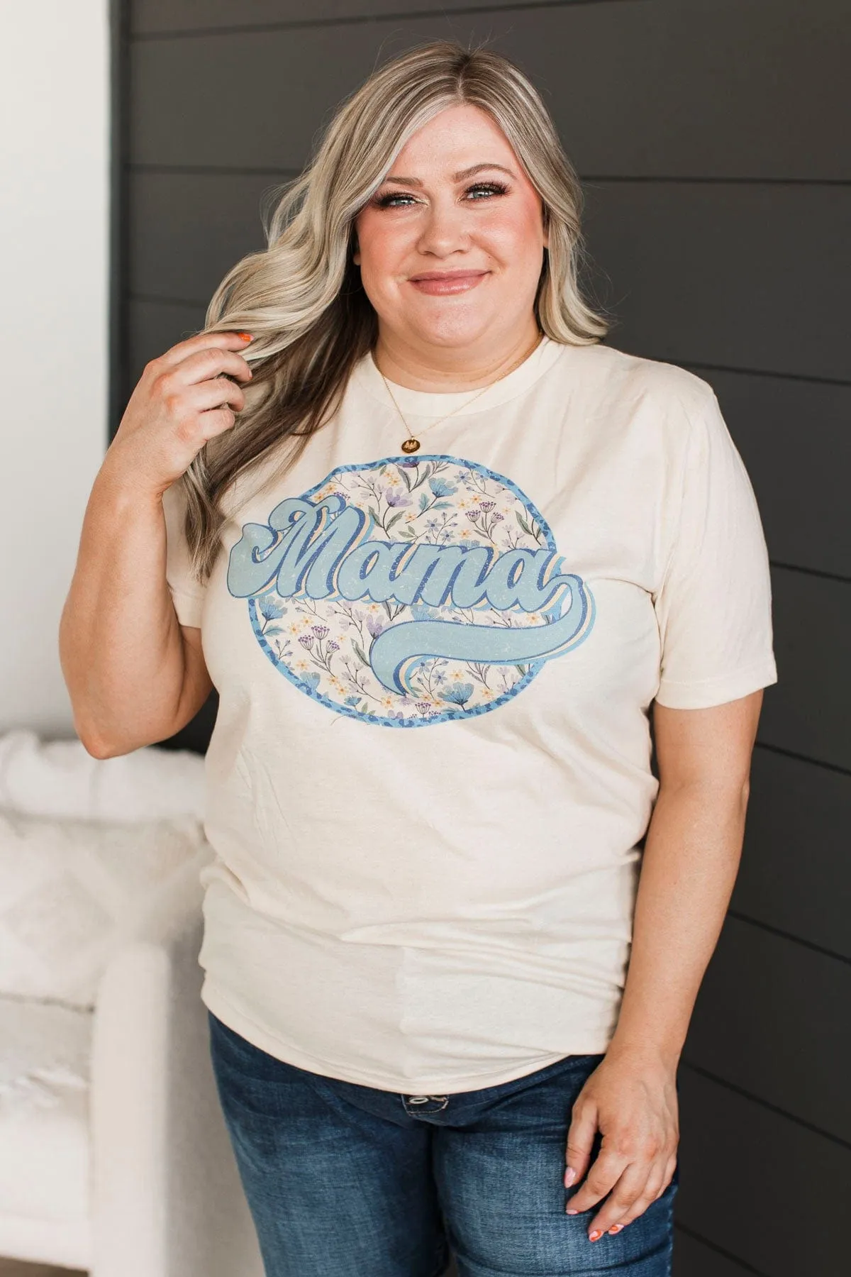 My Pride & Joy "Mama" Graphic Tee- Light Tan