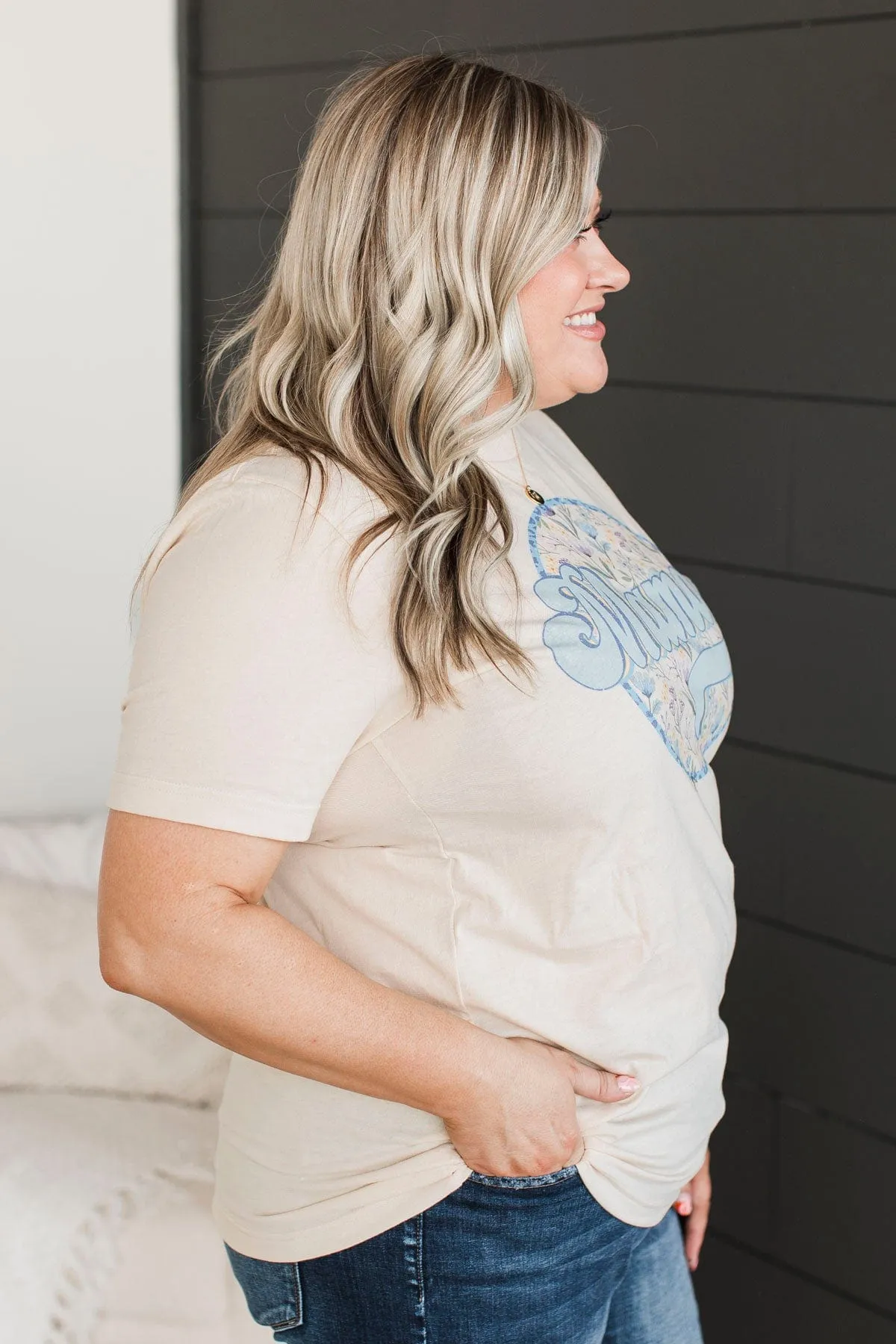 My Pride & Joy "Mama" Graphic Tee- Light Tan